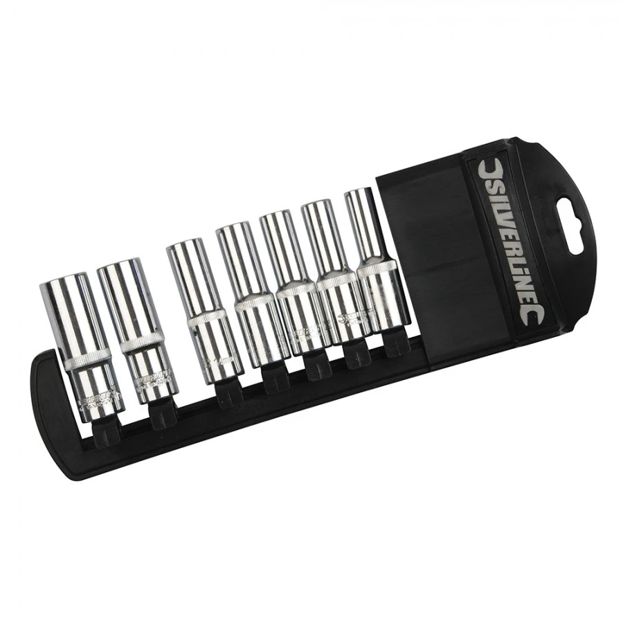 Silverline Socket Set 1/2" Drive Deep Metric 7pce 10 - 19mm 4 Silverline Socket Set 1/2" Drive Deep Metric 7pce 10 - 19mm - Image 2