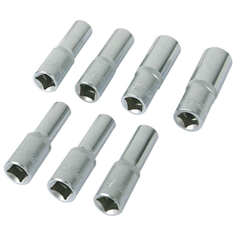 Silverline Socket Set 1/2" Drive Deep Metric 7pce 10 - 19mm 3 Silverline Socket Set 1/2" Drive Deep Metric 7pce 10 - 19mm