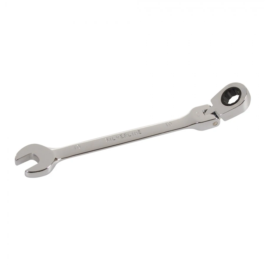 Silverline Flexible Head Ratchet Spanner 10mm 3 Silverline Flexible Head Ratchet Spanner 10mm