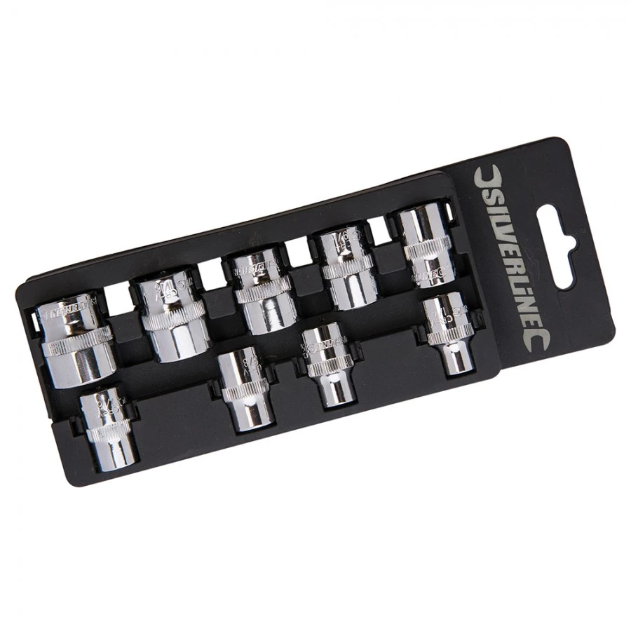 Silverline Socket Set 3/8" Drive Imperial 9pce 1/4" - 3/4" 3 Silverline Socket Set 3/8" Drive Imperial 9pce 1/4" - 3/4"