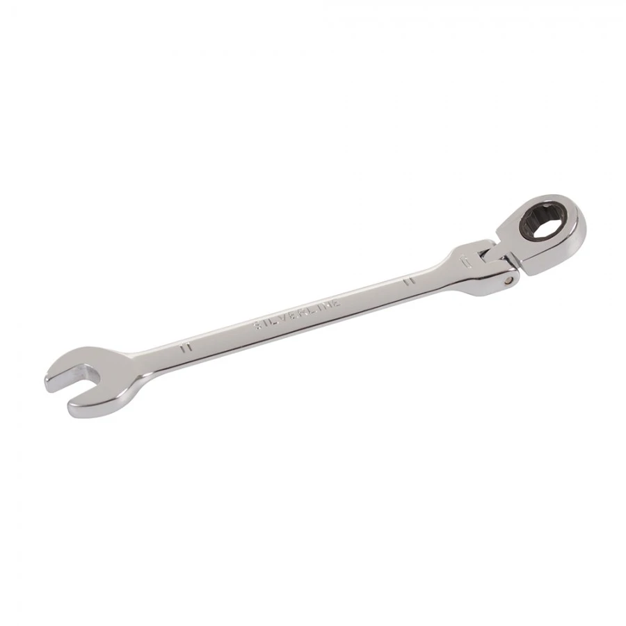 Silverline Flexible Head Ratchet Spanner 11mm 3 Silverline Flexible Head Ratchet Spanner 11mm