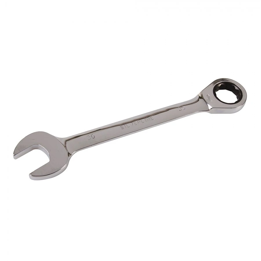 Silverline Fixed Head Ratchet Spanner 30mm 3 Silverline Fixed Head Ratchet Spanner 30mm