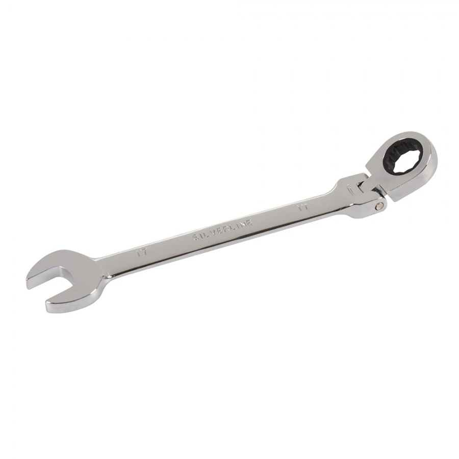 Silverline Flexible Head Ratchet Spanner 17mm 3 Silverline Flexible Head Ratchet Spanner 17mm