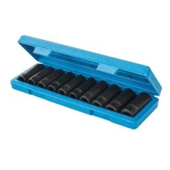 Silverline Deep Impact Socket Set 1/2" Drive 6pt Metric 10pce 10 - 22mm - 586290