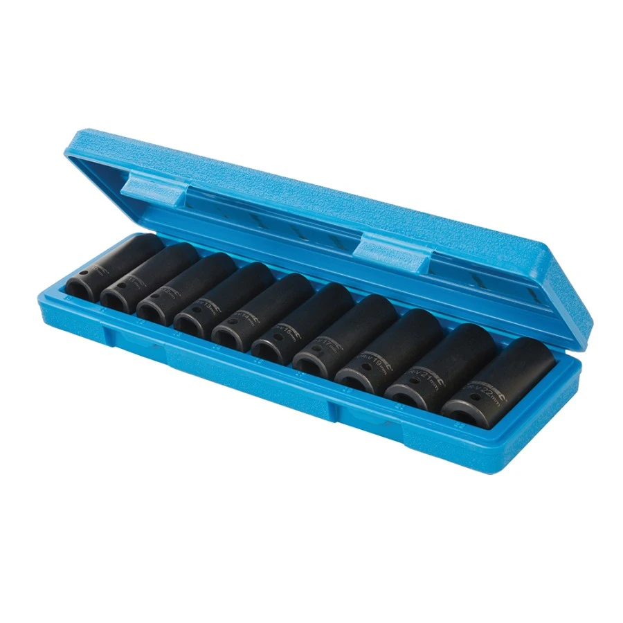 Silverline Deep Impact Socket Set 1/2" Drive 6pt Metric 10pce 10 - 22mm - 586290 3 Silverline Deep Impact Socket Set 1/2" Drive 6pt Metric 10pce 10 - 22mm - 586290