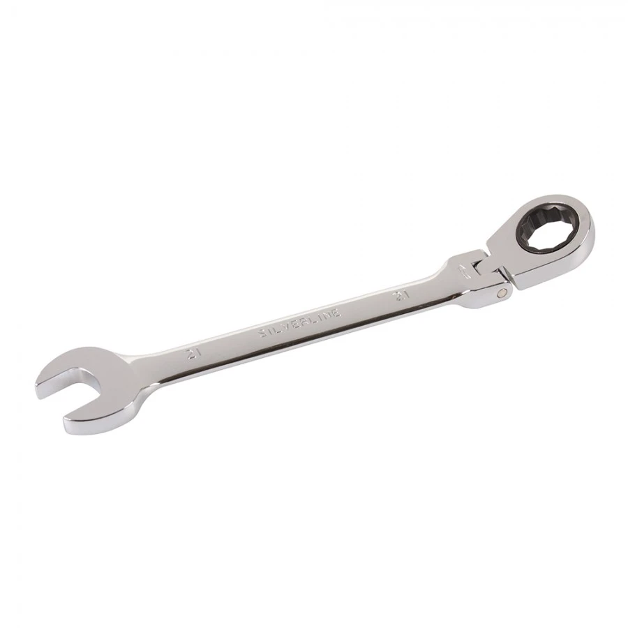 Silverline Flexible Head Ratchet Spanner 21mm 3 Silverline Flexible Head Ratchet Spanner 21mm