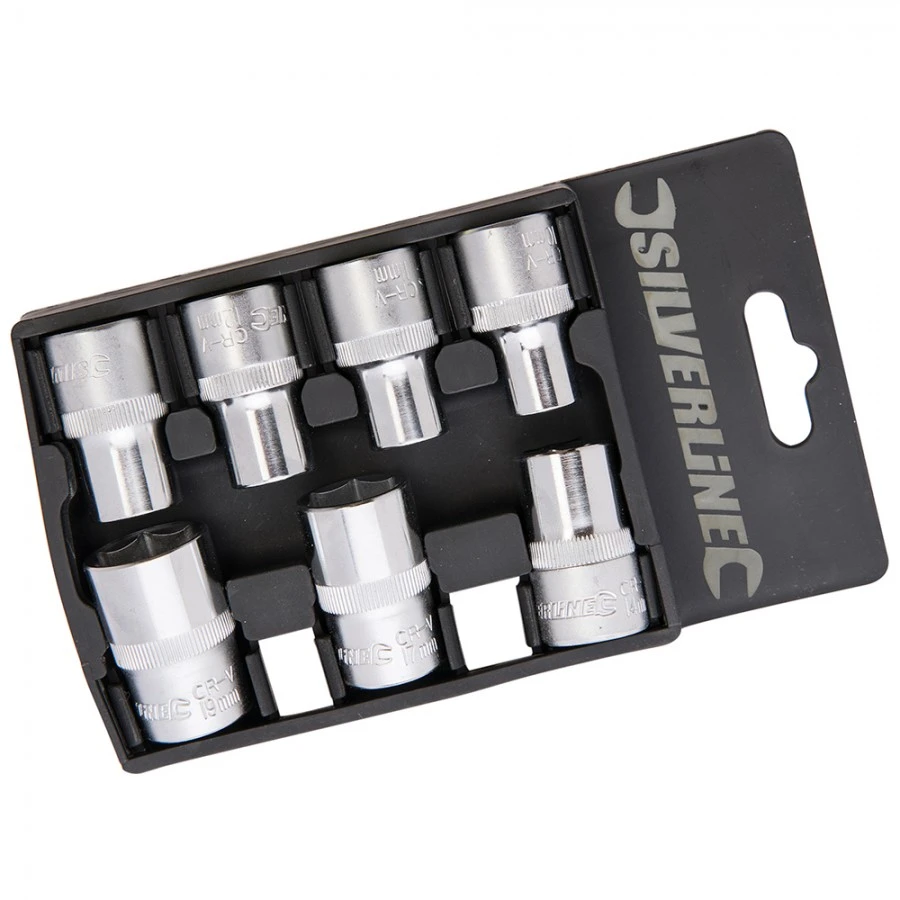 Silverline Socket Set 1/2" Drive Metric 7pce 10 - 19mm 3 Silverline Socket Set 1/2" Drive Metric 7pce 10 - 19mm