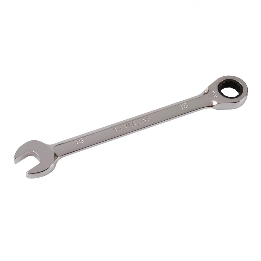 Silverline Fixed Head Ratchet Spanner 15mm 2 Silverline Fixed Head Ratchet Spanner 15mm