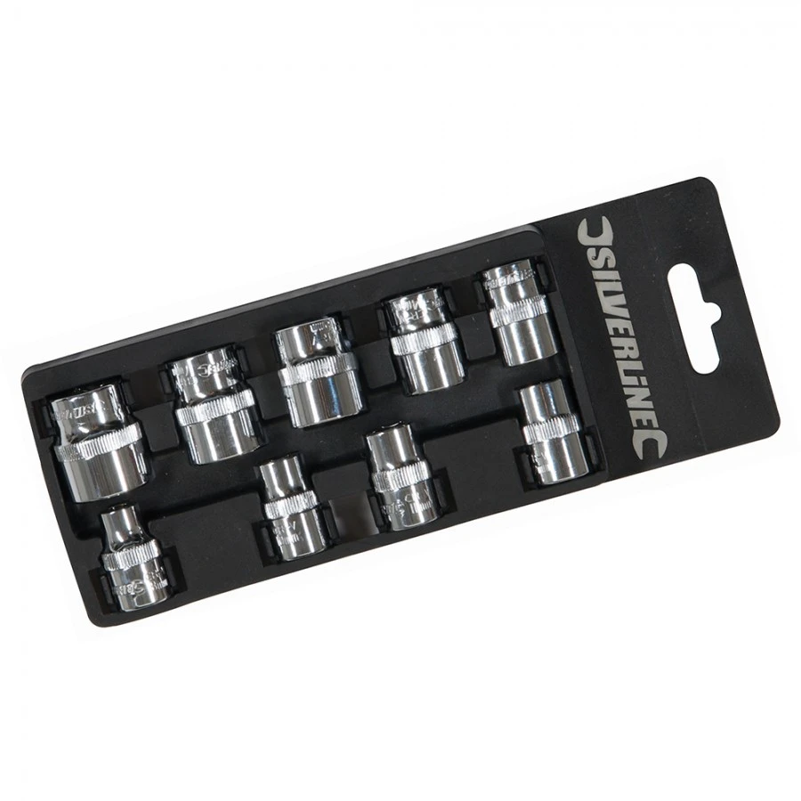 Silverline Socket Set 3/8" Drive Metric 9pce 8 - 19mm 4 Silverline Socket Set 3/8" Drive Metric 9pce 8 - 19mm - Image 2