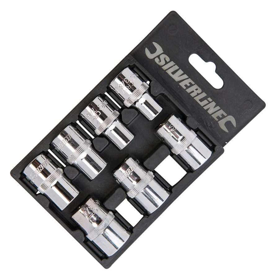 Silverline Socket Set 1/2" Drive Imperial 7pce 3/8" - 3/4" 3 Silverline Socket Set 1/2" Drive Imperial 7pce 3/8" - 3/4"
