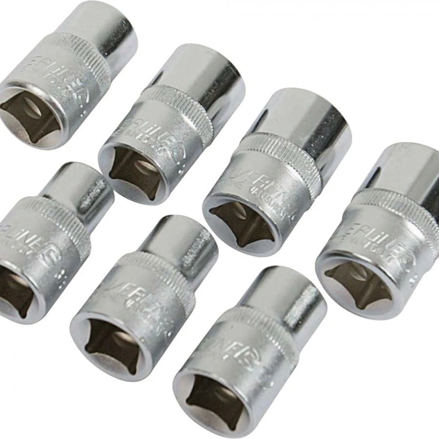 Silverline Socket Set 1/2" Drive Imperial 7pce 3/8" - 3/4" 4 Silverline Socket Set 1/2" Drive Imperial 7pce 3/8" - 3/4" - Image 2