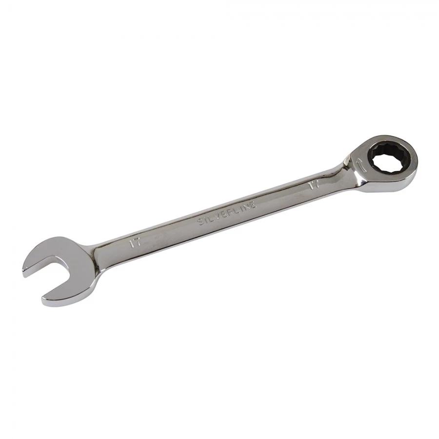 Silverline Fixed Head Ratchet Spanner 17mm 3 Silverline Fixed Head Ratchet Spanner 17mm