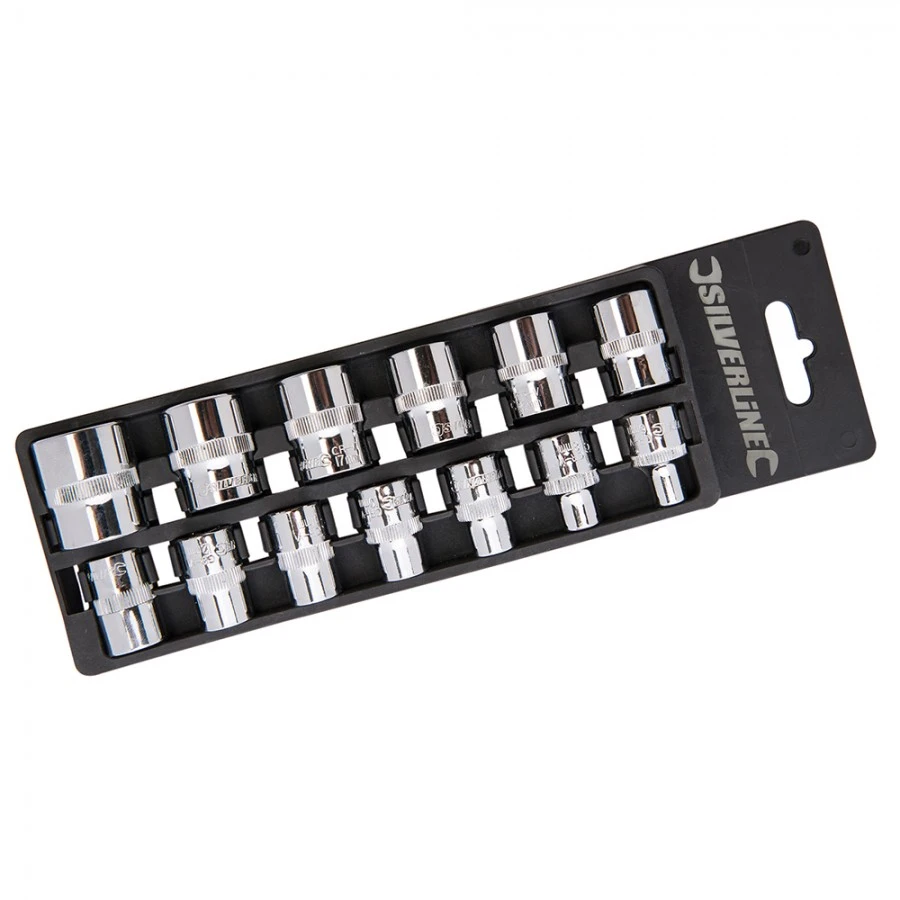 Silverline Socket Set 3/8" Drive Metric 13pce 6 - 21mm 4 Silverline Socket Set 3/8" Drive Metric 13pce 6 - 21mm - Image 2