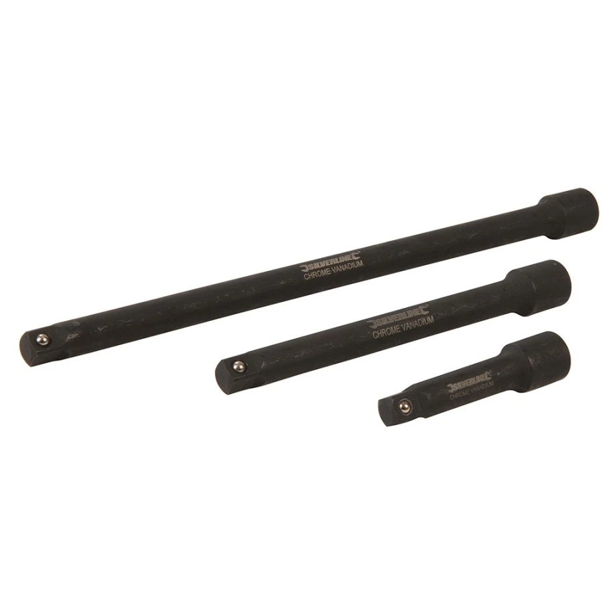 Silverline Impact Extension Bar Set 3pce 75, 150 & 250mm - 907265 3 Silverline Impact Extension Bar Set 3pce 75, 150 & 250mm - 907265