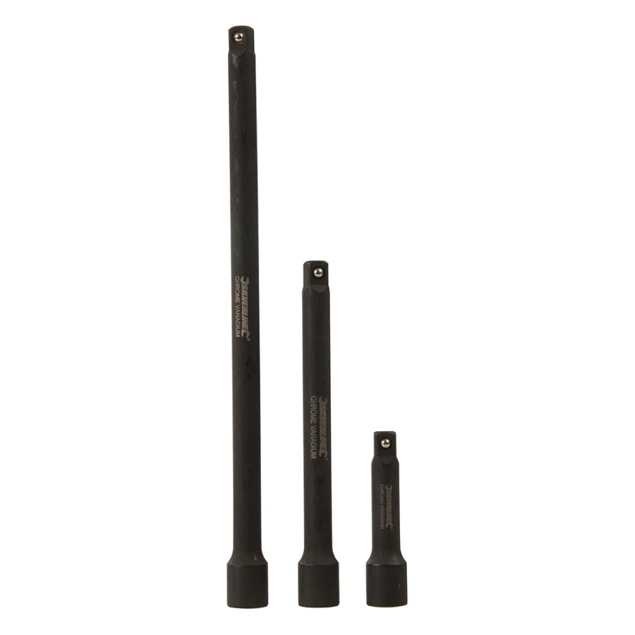Silverline Impact Extension Bar Set 3pce 75, 150 & 250mm - 907265 5 Silverline Impact Extension Bar Set 3pce 75, 150 & 250mm - 907265 - Image 3