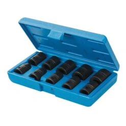 Silverline Impact Socket Set 1/2" Drive 6pt Metric 10pce 10 - 22mm - 970814