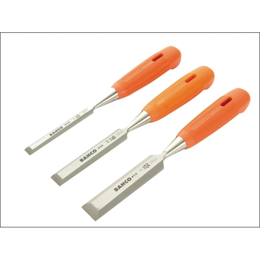 Bahco 414-eur Bevel Edge Chisel Set (3) 3 Bahco 414-eur Bevel Edge Chisel Set (3)