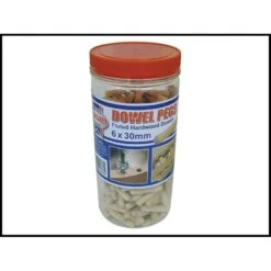 Faithfull Wood Dowels Fluted 30 X 6mm (Tub 300)