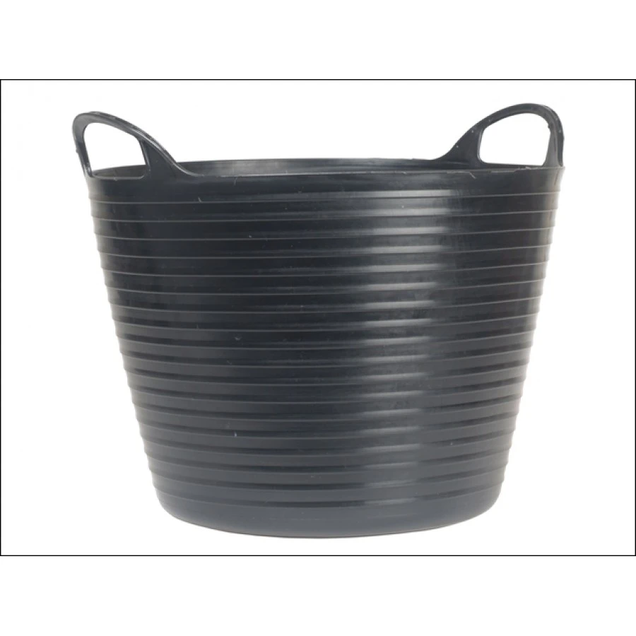 Faithfull Heavy-Duty Polyethylene Flex Tub 28 Litres Black 3 Faithfull Heavy-Duty Polyethylene Flex Tub 28 Litres Black
