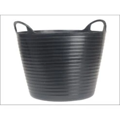 Faithfull Heavy-Duty Polyethylene Flex Tub 60 Litres Black