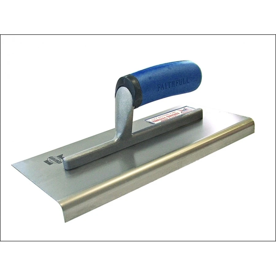 Faithfull Soft Grip Edging Trowel 11in X 4 3/4in 3 Faithfull Soft Grip Edging Trowel 11in X 4 3/4in
