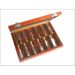 Faithfull Woodcarving Set In Case - 12 Piece