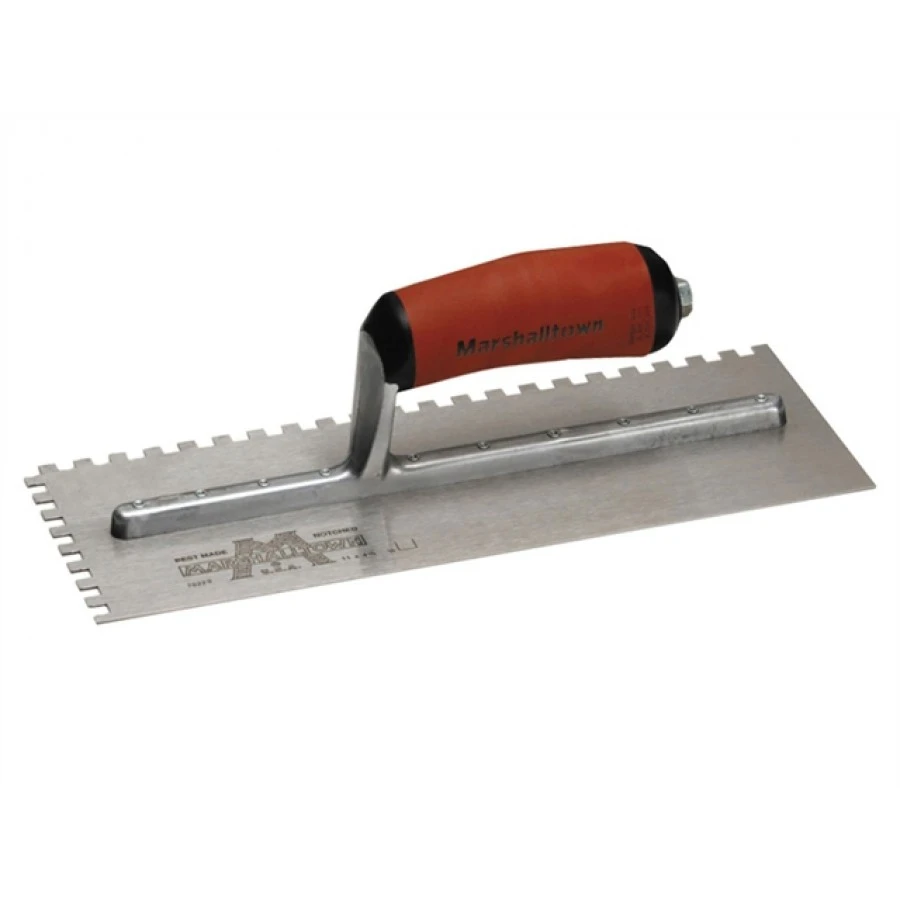 Marshalltown 702SD Square Notched Trowel - Durasoft Handle 3 Marshalltown 702SD Square Notched Trowel - Durasoft Handle