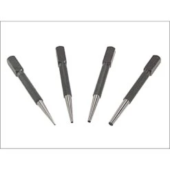 Priory 66SN4 Set Of 4 Nail Punches In Wallet