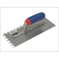R.S.T Notched Trowel - Square Serration 10x10mm Soft Grip RTR6260S