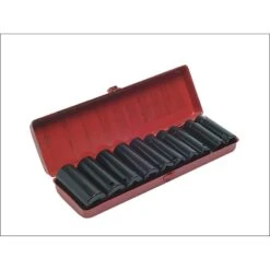 Teng 9126 Metric Deep Impact Socket Set 10 Piece 1/2in Drive